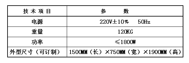 病理取材臺(tái)技術(shù)參數(shù)